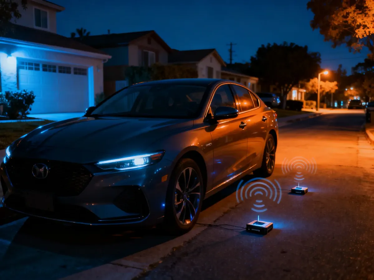 Samochód narażony na elektroniczną próbę kradzieży systemu Keyless